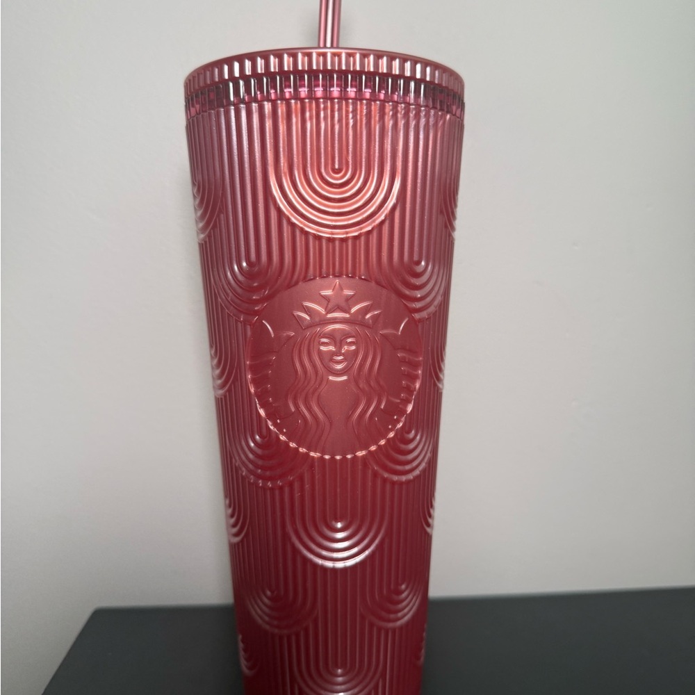 2023 Fall Starbucks Tumbler Shimmer Pink Mermaid Cold Cup Venti  24oz